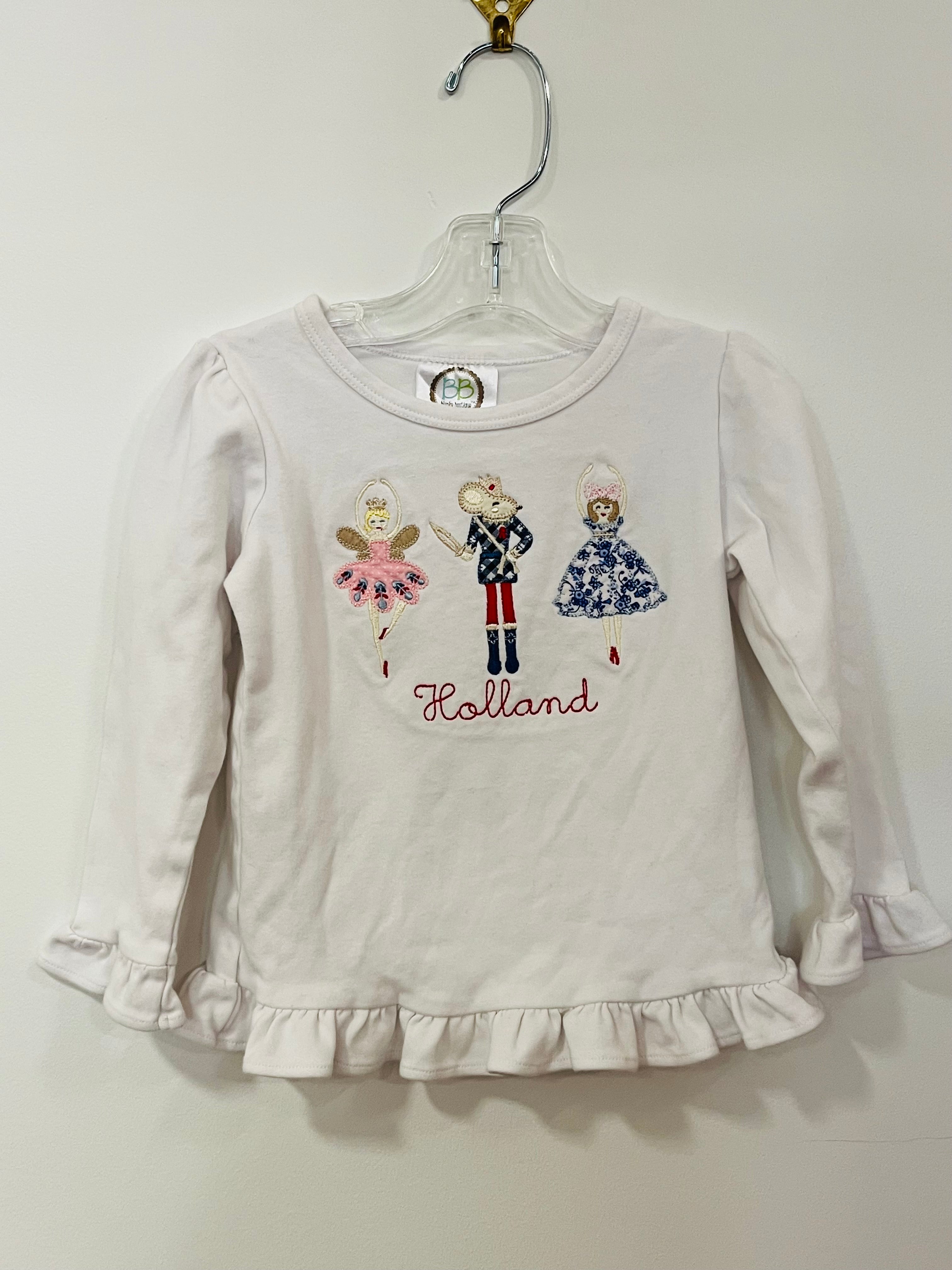 Shirt White Nutcracker Holland - 4T