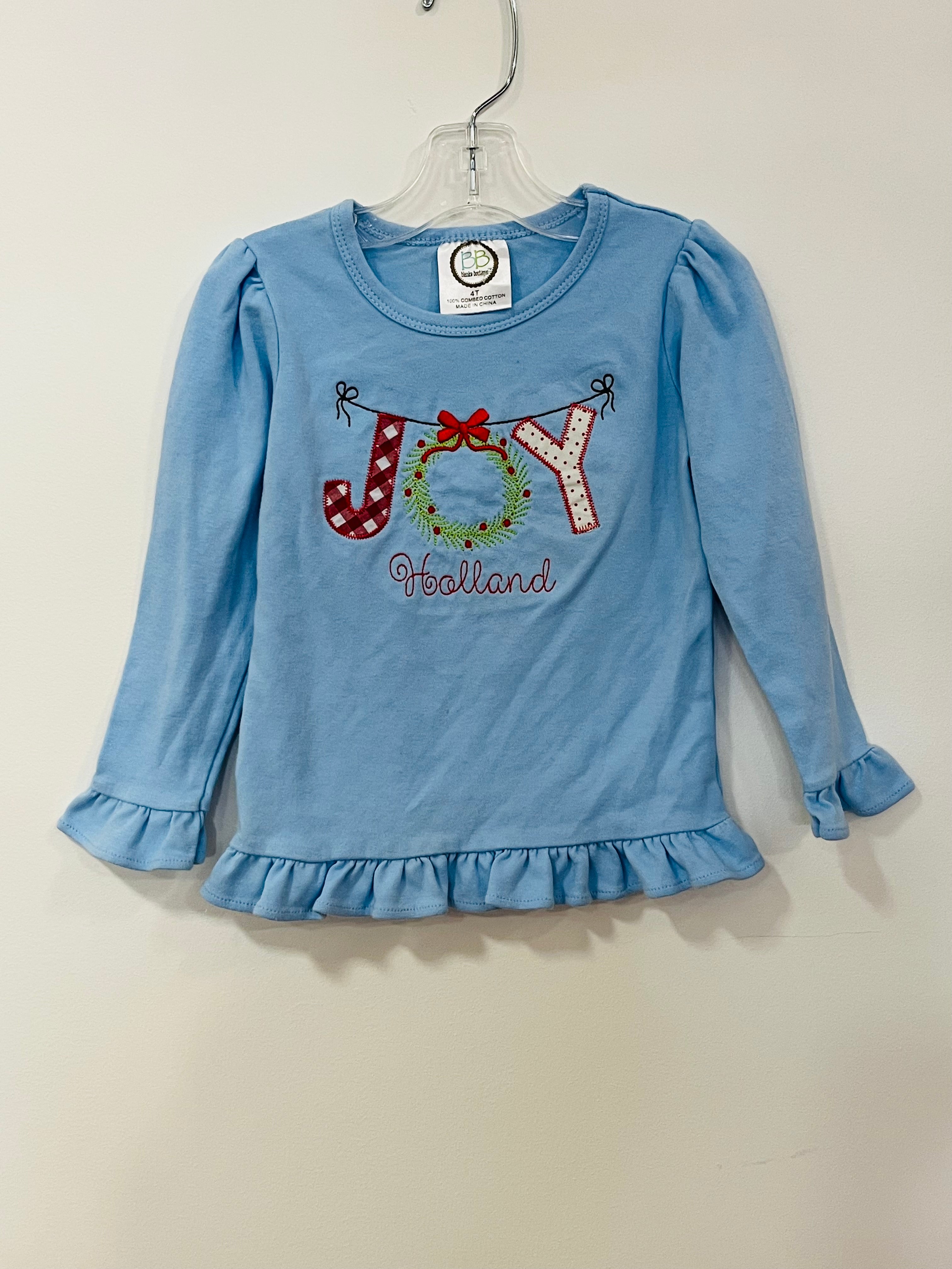 Shirt Blue Joy Holland - 4T