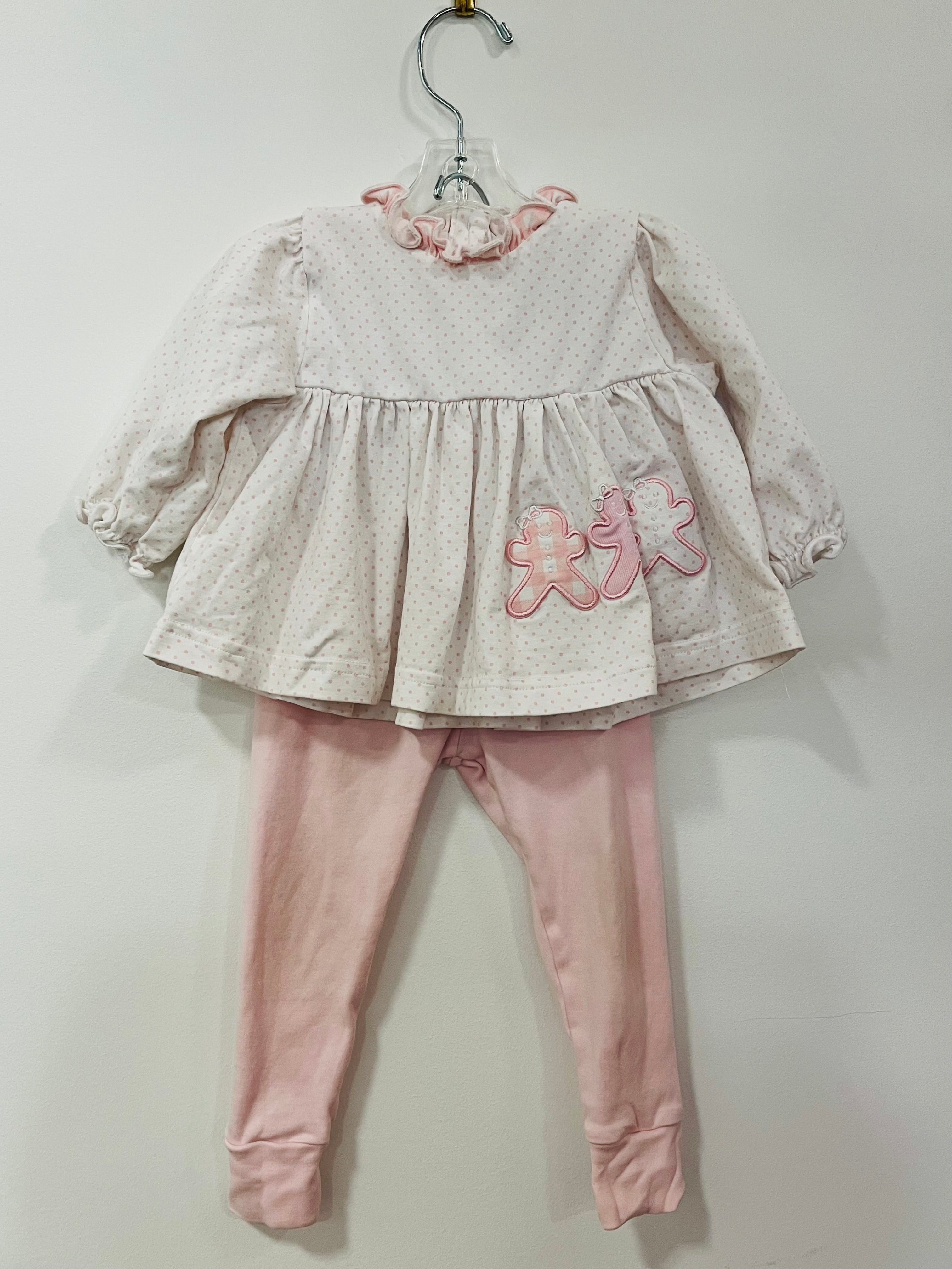 Set Pink Gingerbread Dot - 6mo