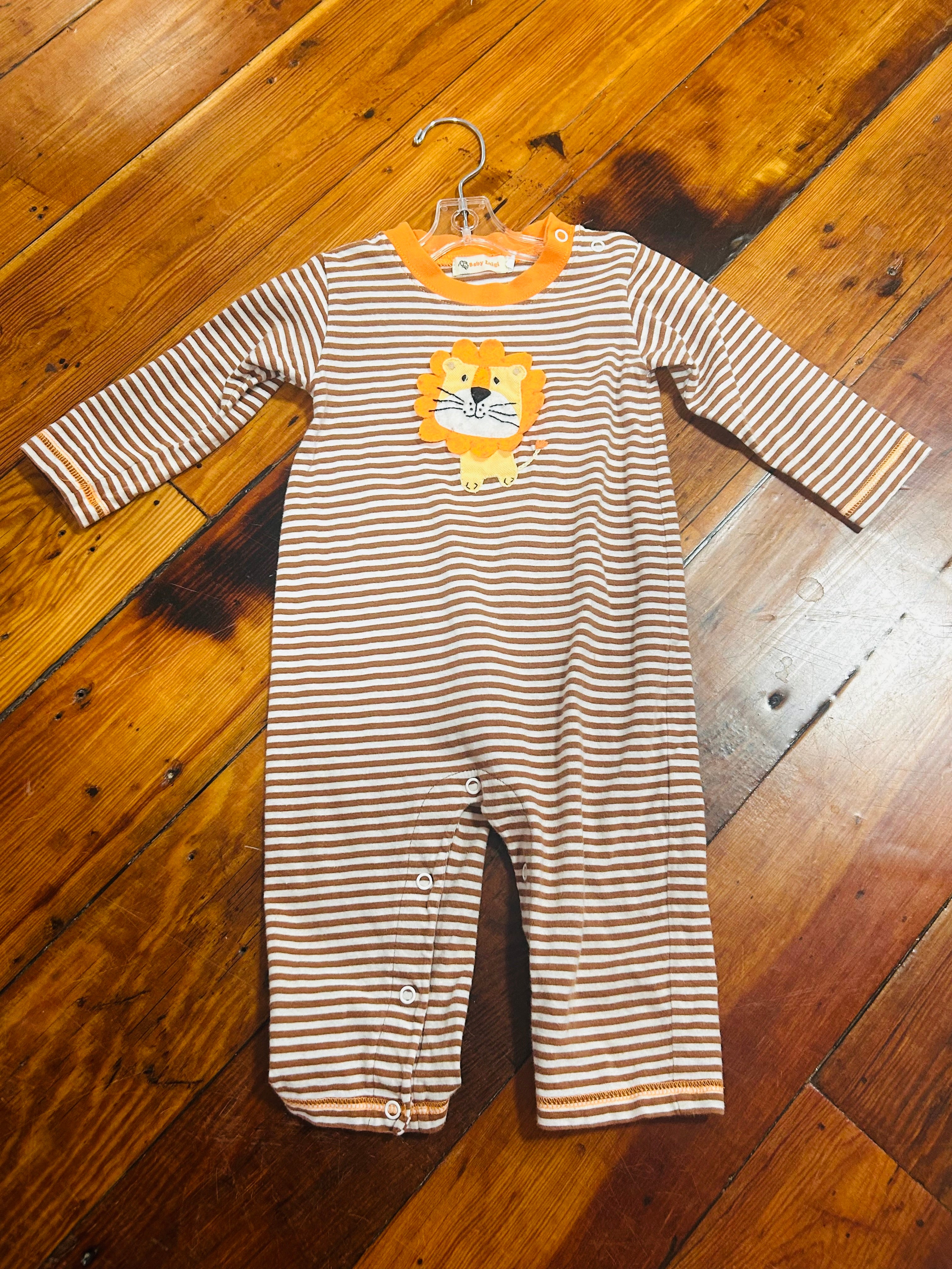 Longall Knit Brown Stripe Lion - 18month