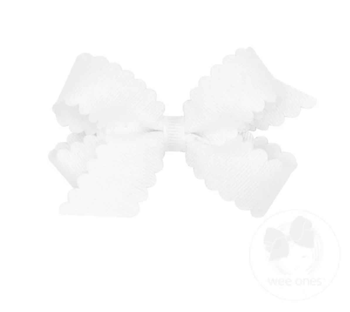 Mini GG Hair Bow Scalloped
