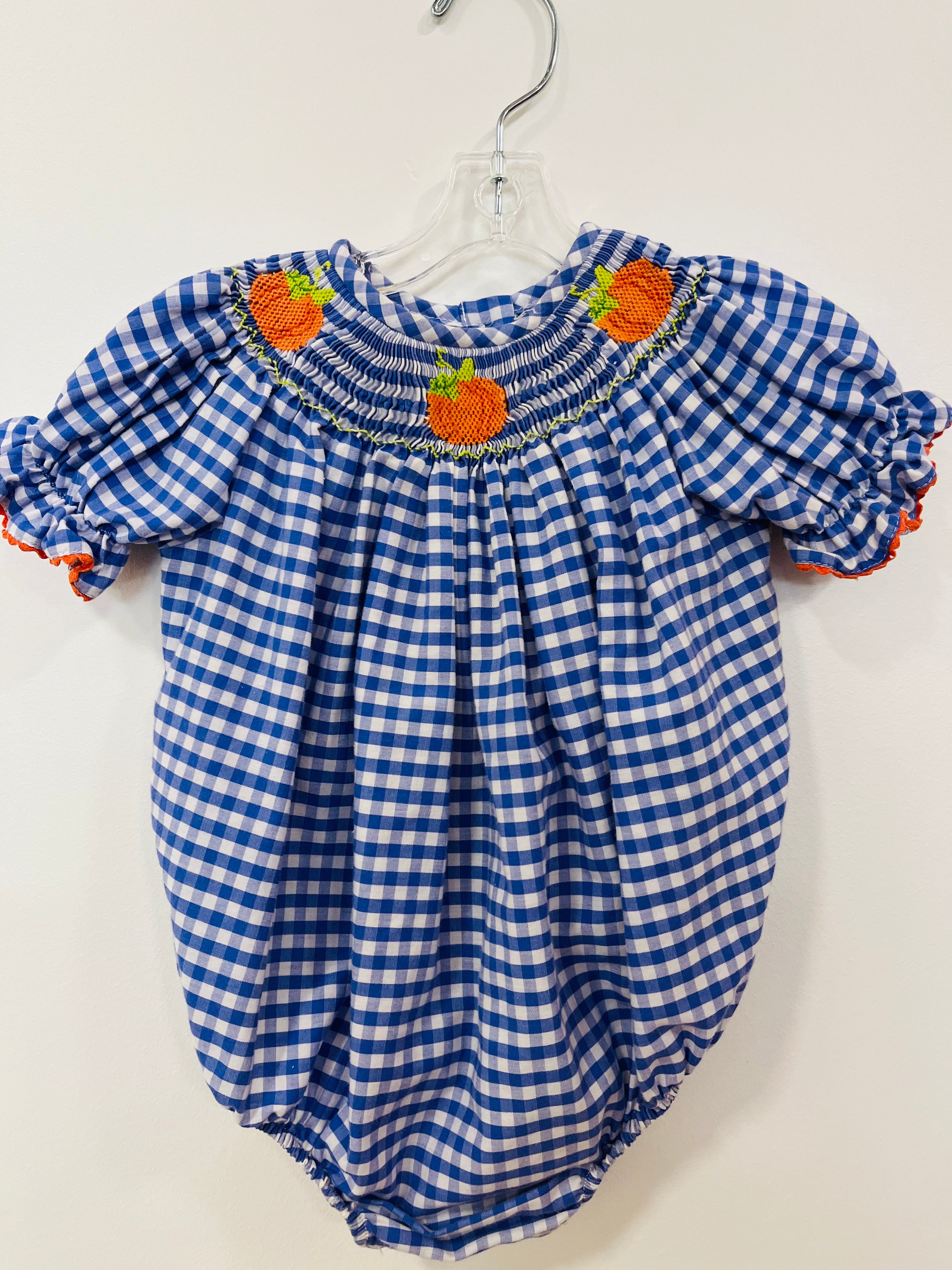 Bubble Blue Gingham - 6mo
