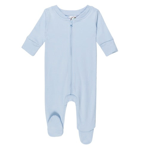 Footie Blue Zip