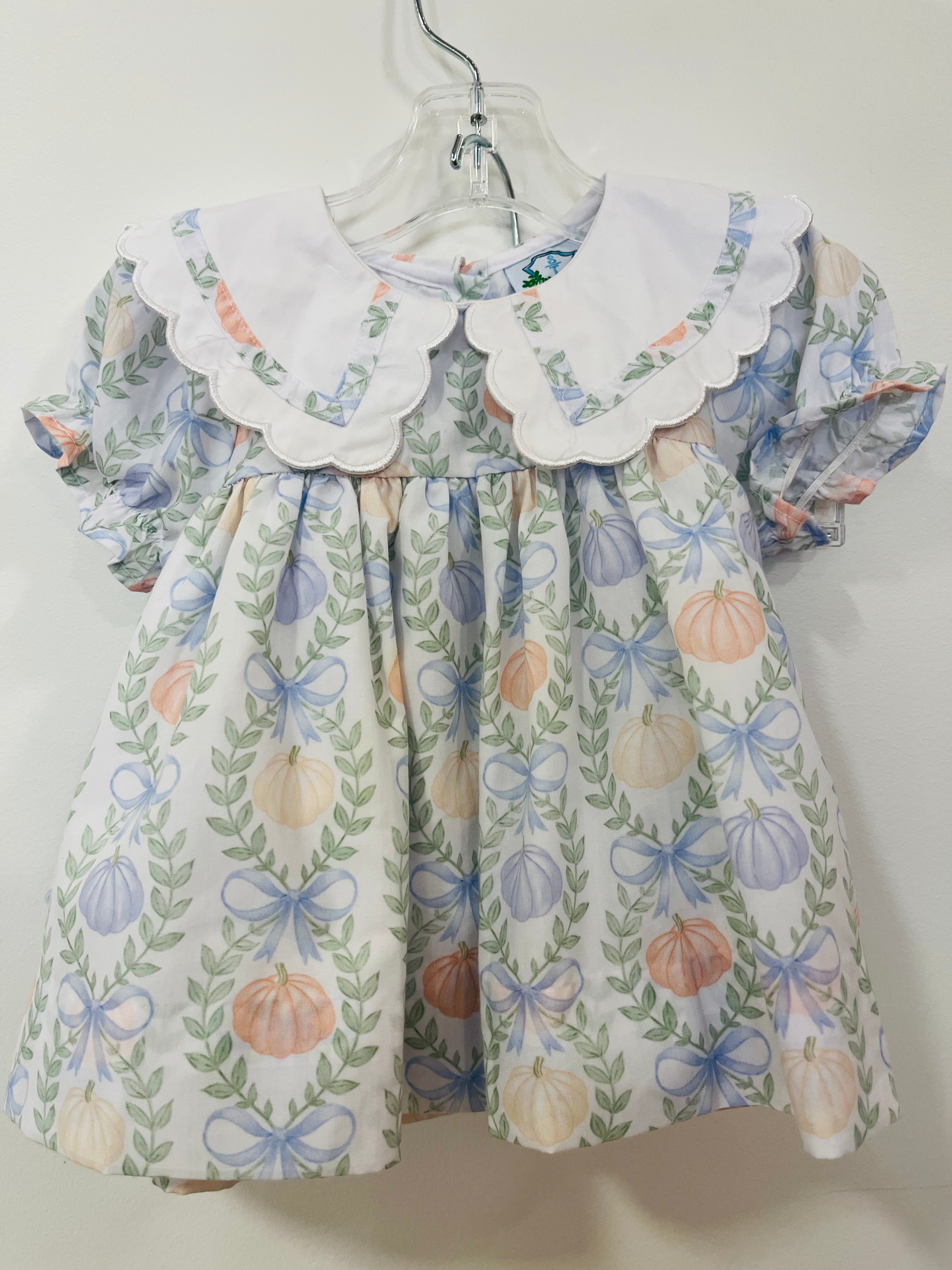 Dress/Bloomer Pastel Pumpkins - 3T