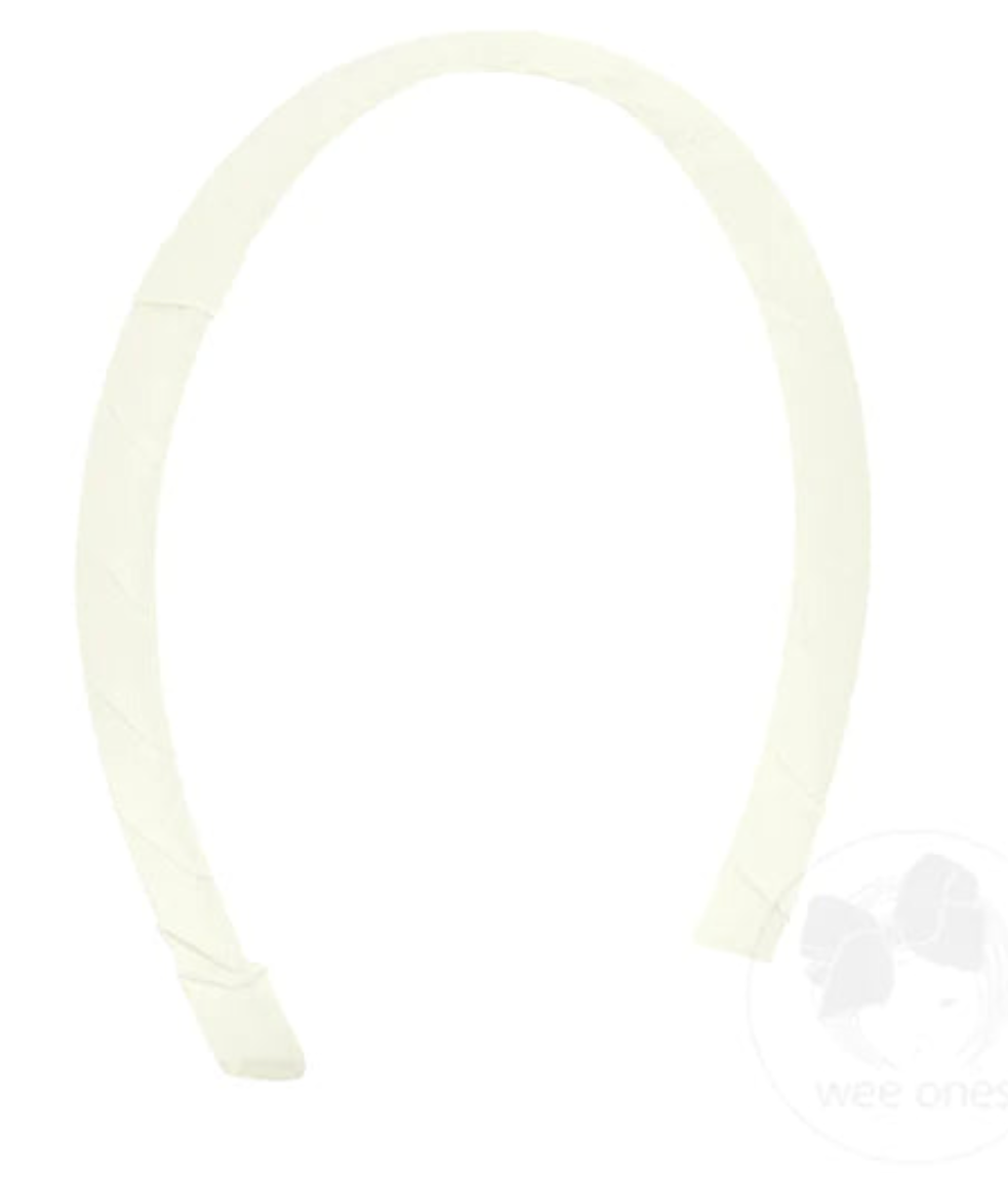Headband GG 1/2" W/ Loop White