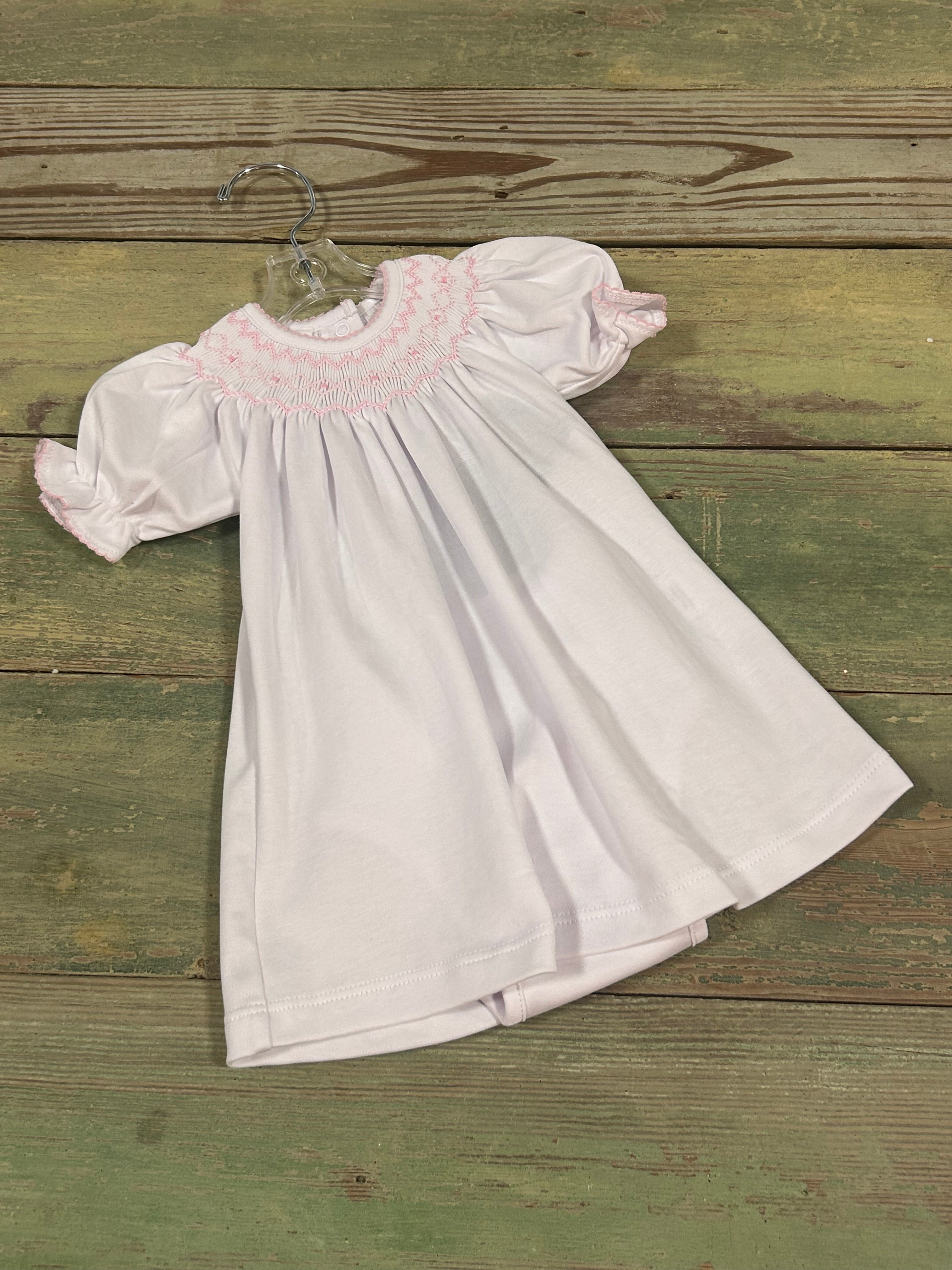 Bishop Dress Smock Pink