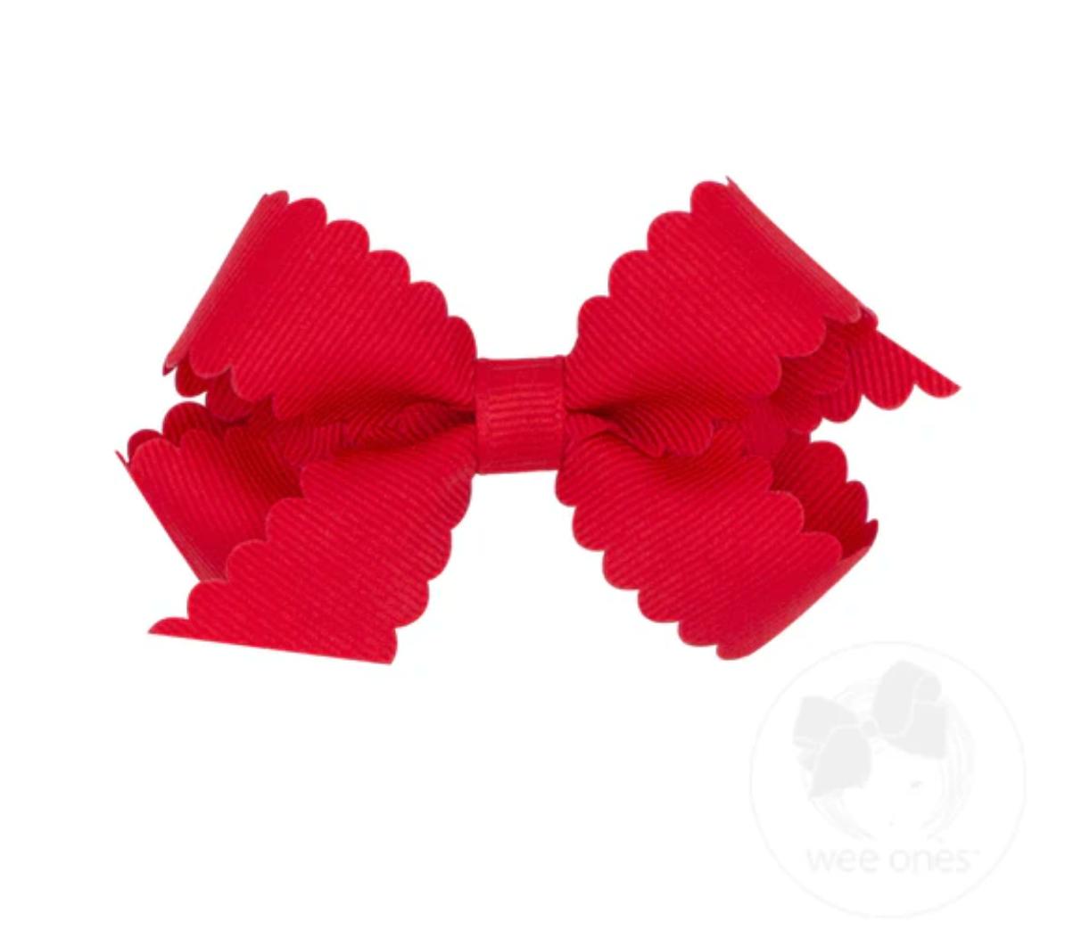 Mini GG Hair Bow Scalloped