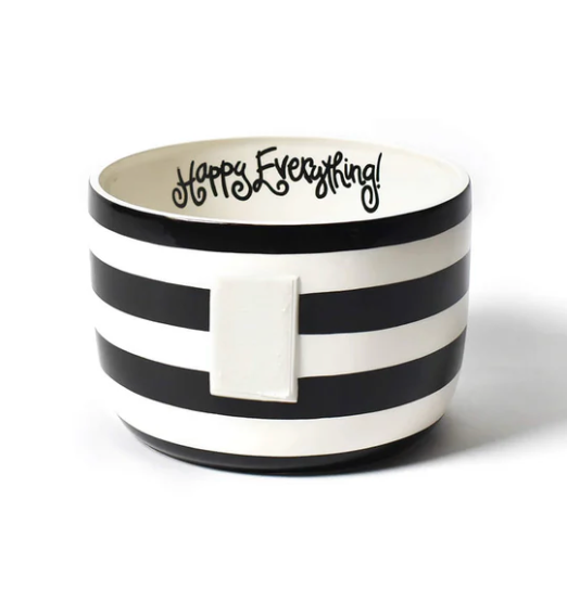 Black/White Stripe Mini Bowl