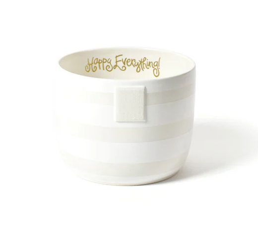 White Stripe Mini Bowl