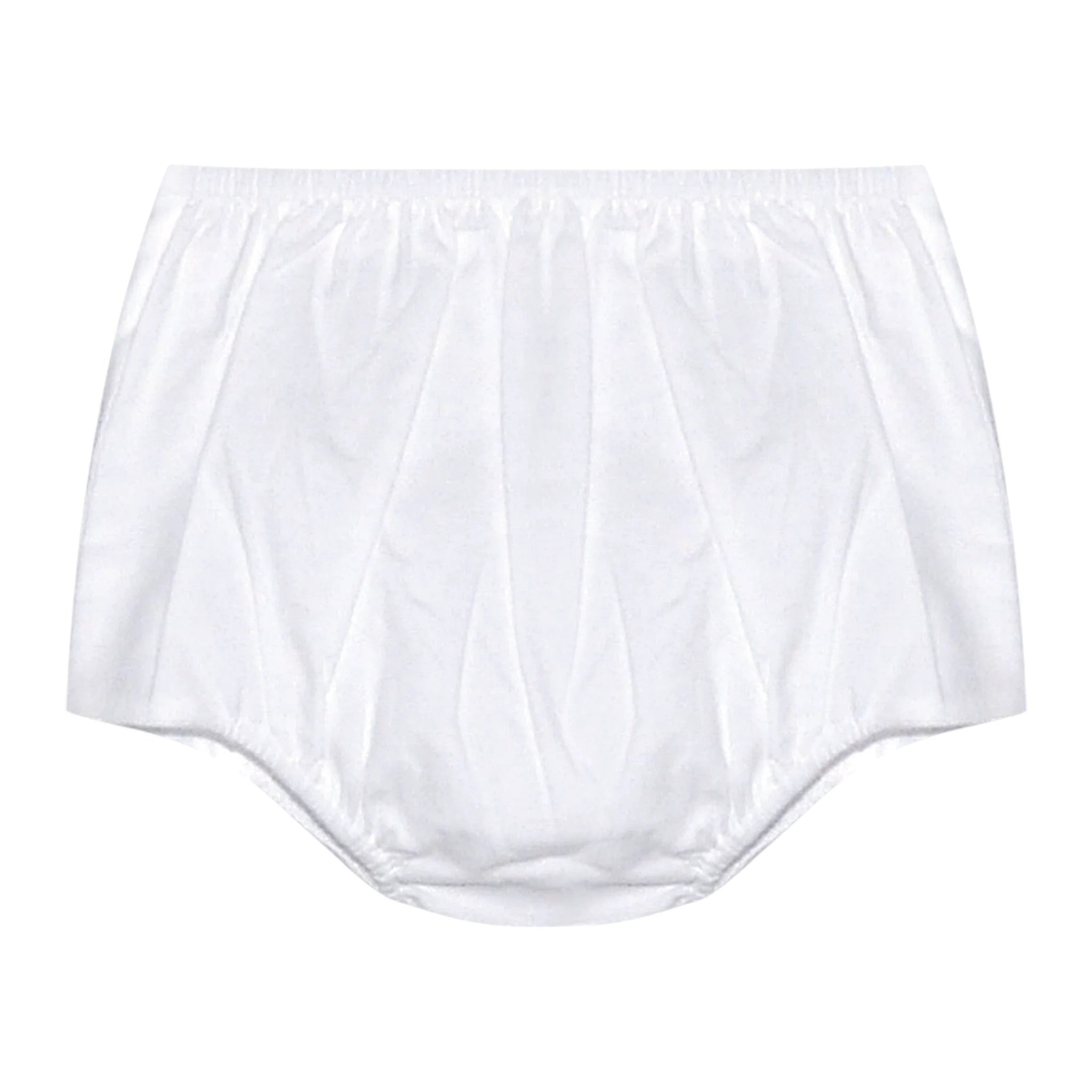 Diaper Cov Wht Knit