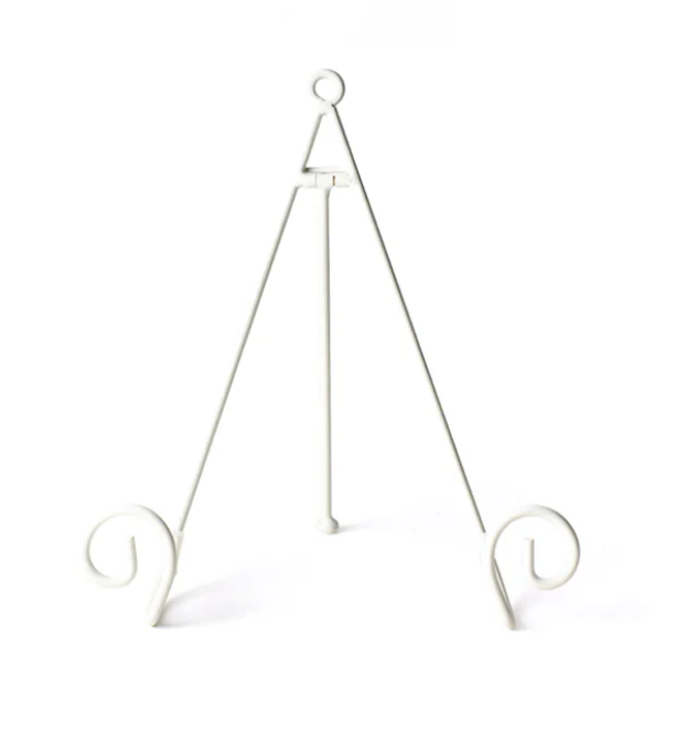 Big Swirl Plate Stand White