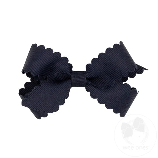 Mini GG Hair Bow Scalloped