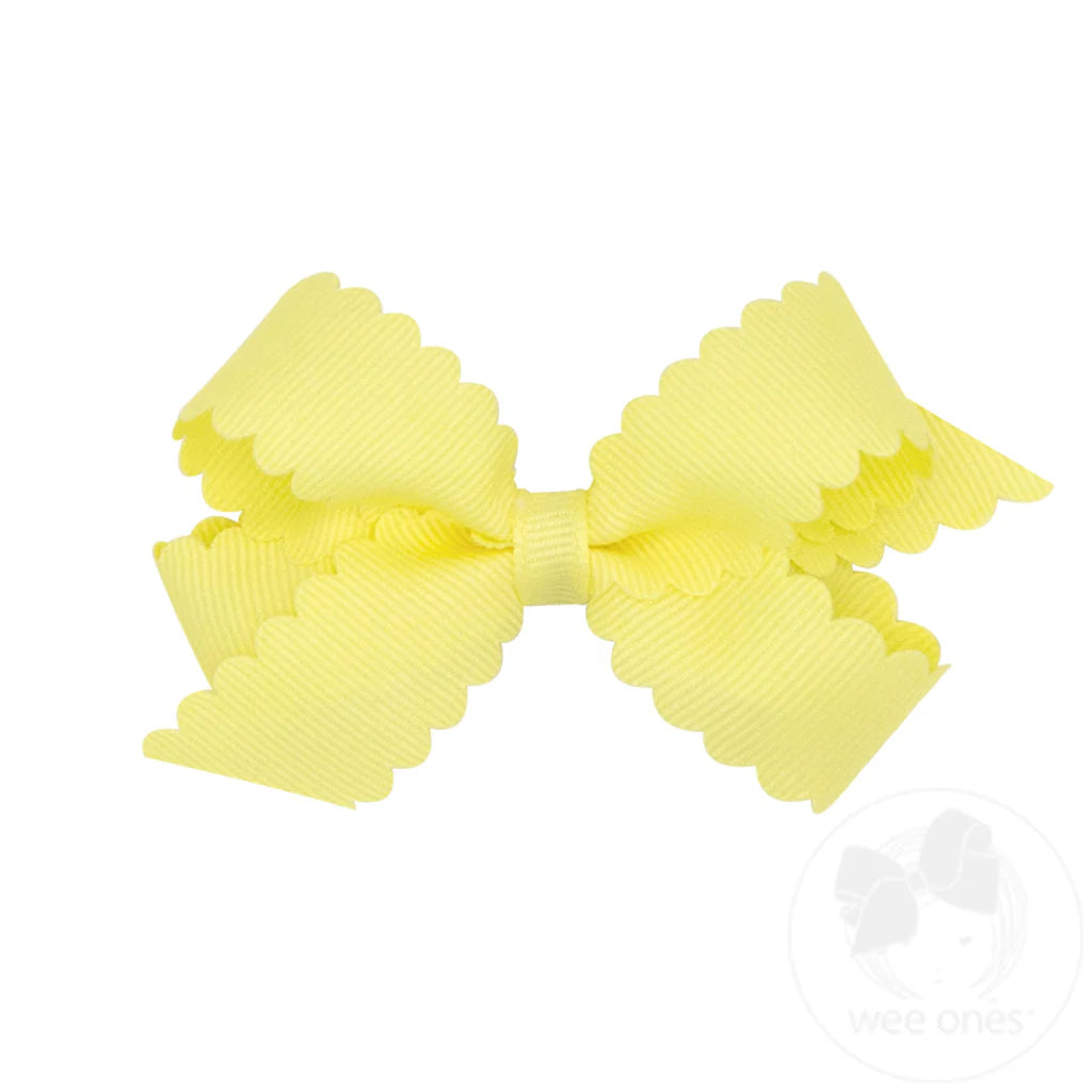 Mini GG Hair Bow Scalloped