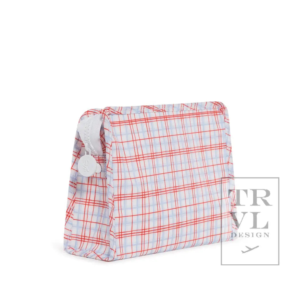 TRVL Design Roadie Medium - Classic Plaid Red
