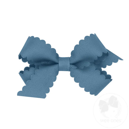 Mini GG Hair Bow Scalloped