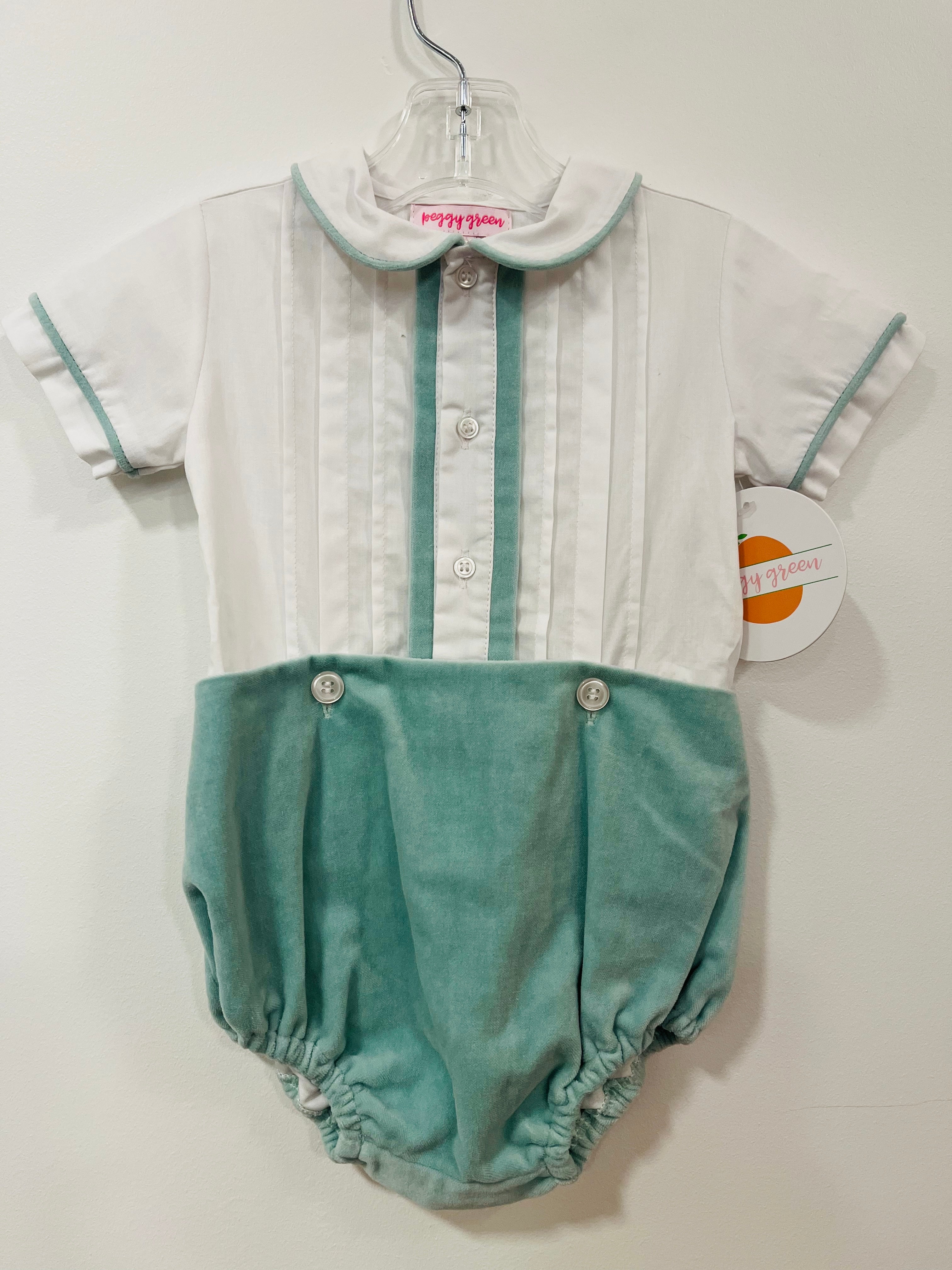 Bubble Velvet Mint - 12m