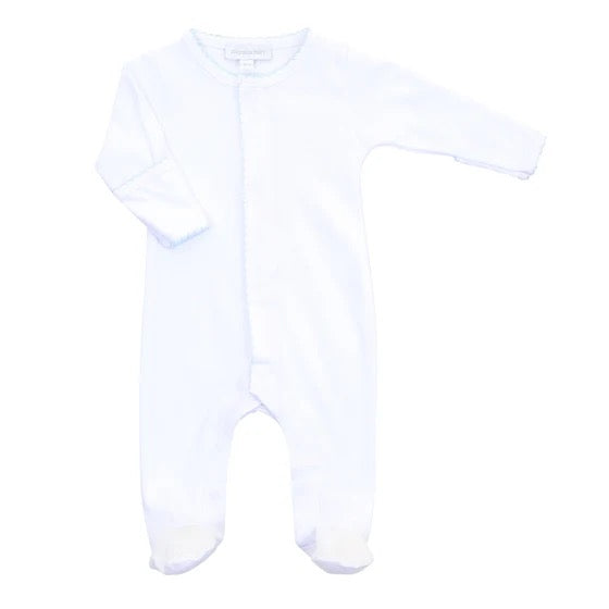 Footie Essent White blue/pink