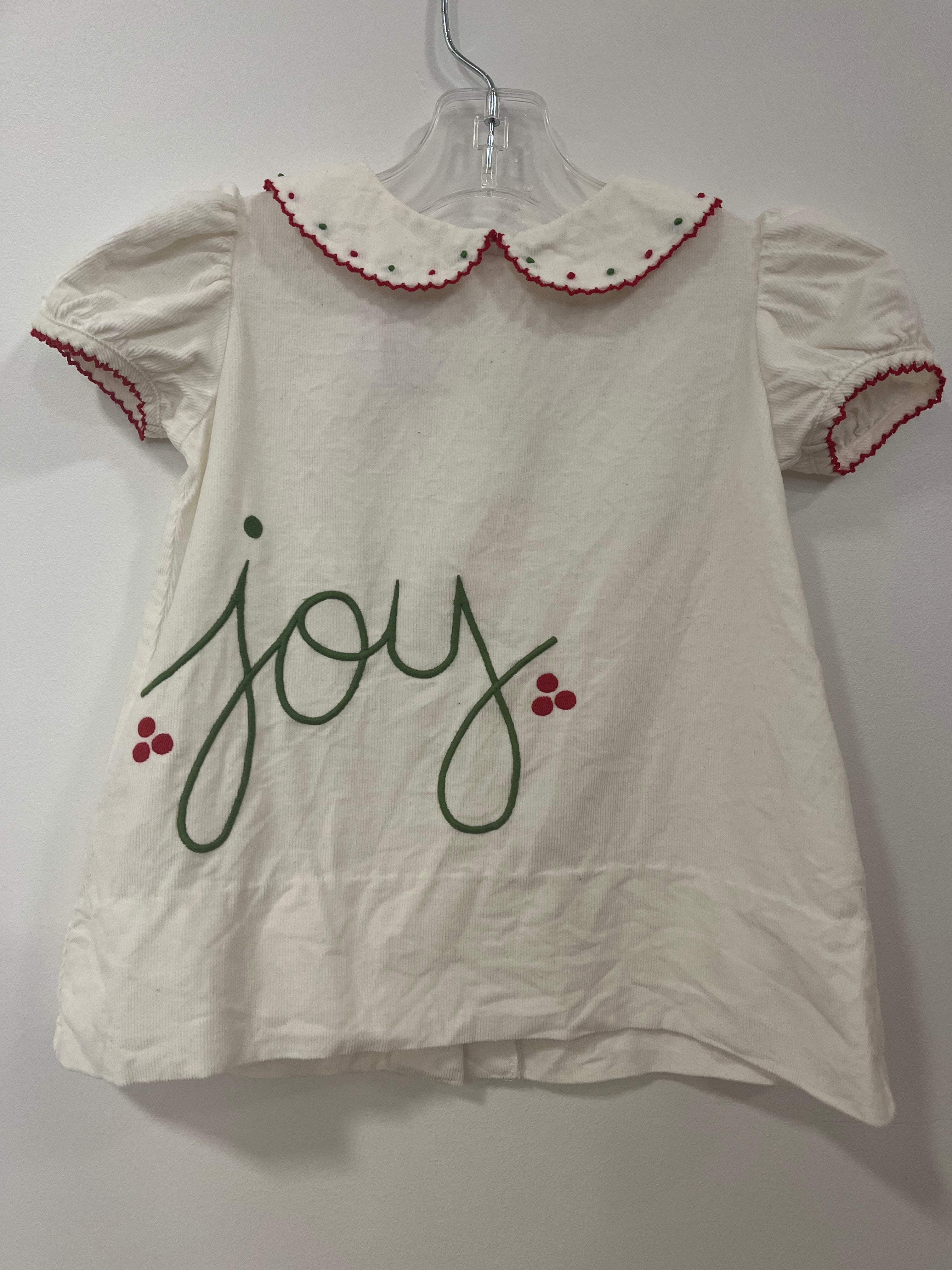 Dress White Corduroy Joy - 12month