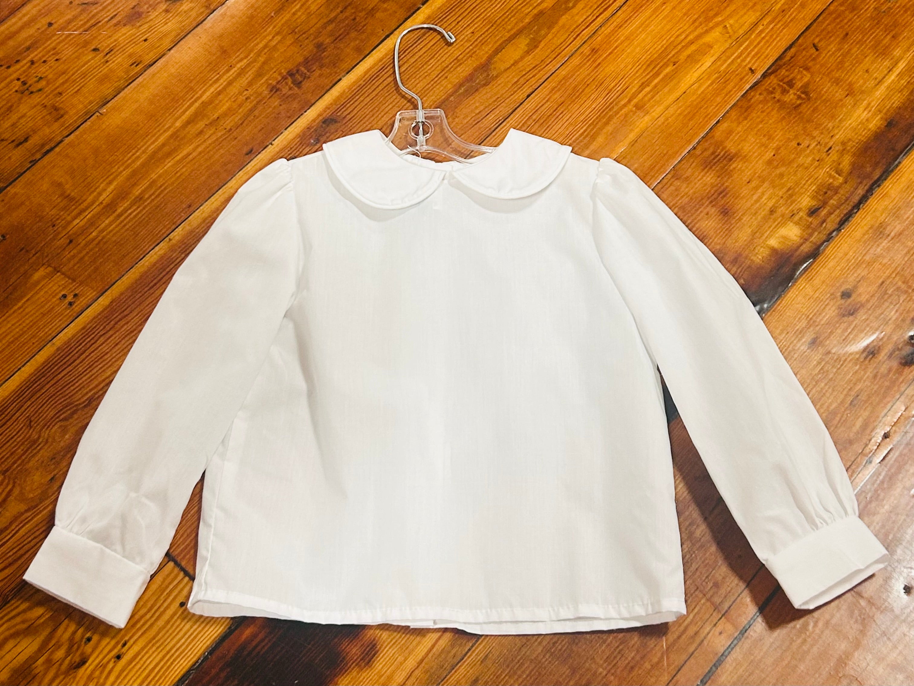 Shit LS White Peter Pan Collar - 3T