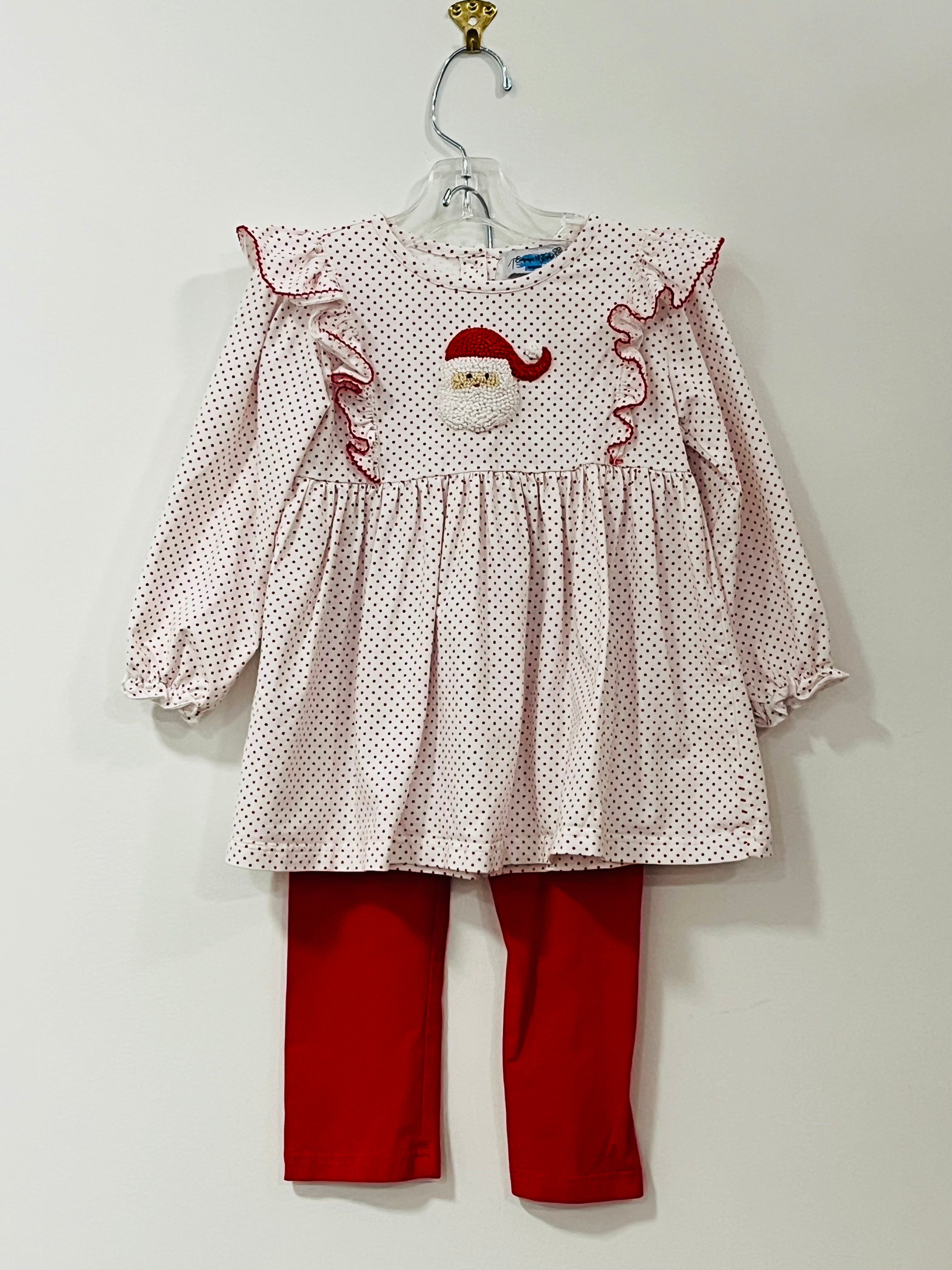 Legging Set Santa Fr Knot - 4T