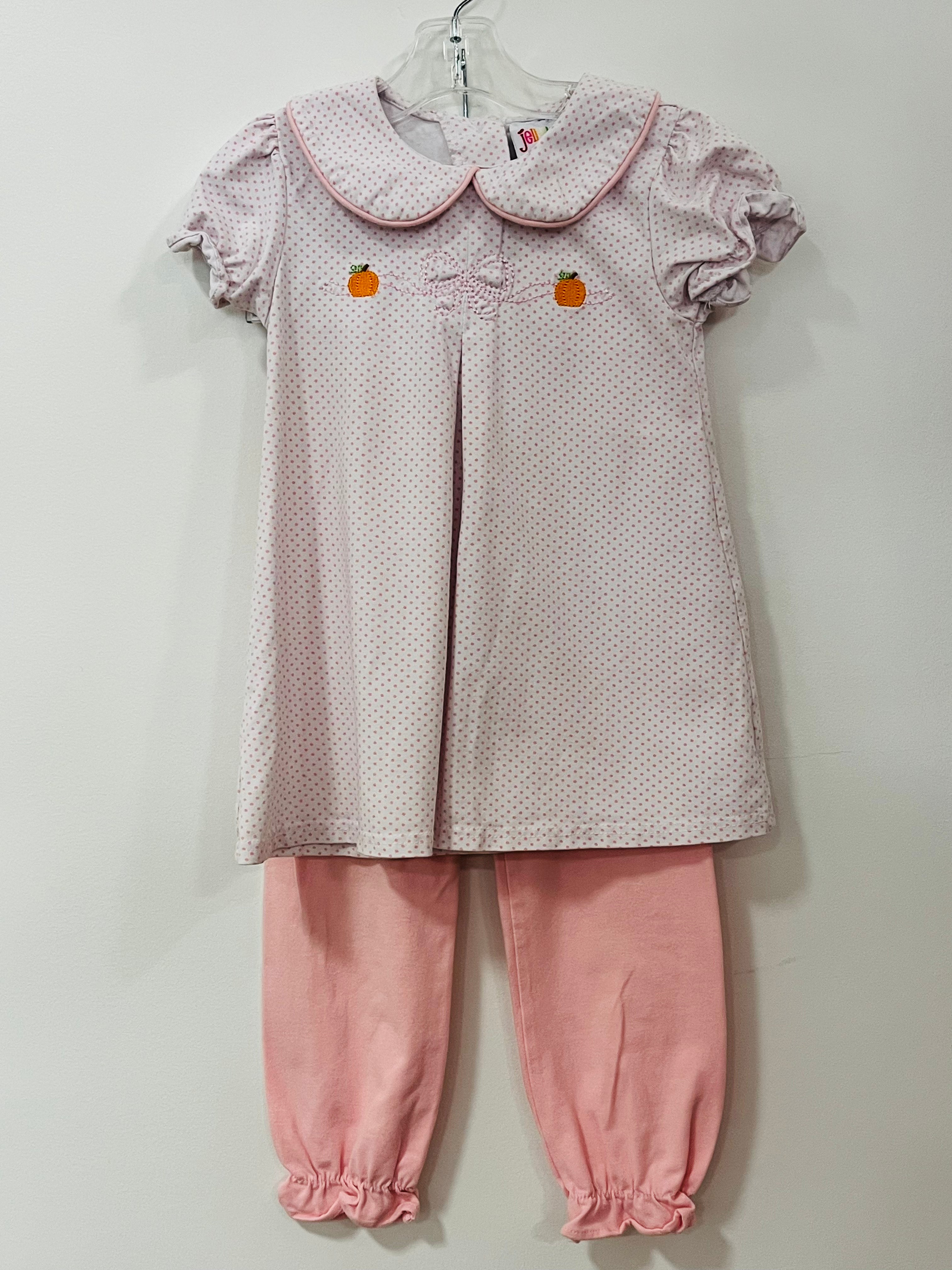 Legging Set Pink Dot Pumpkin - 4