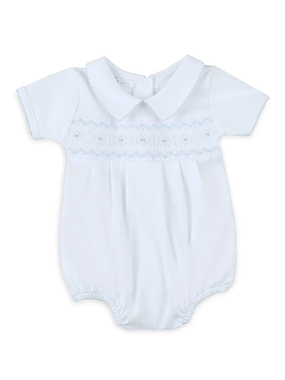 Bubble Smock Collar Blue - Newton