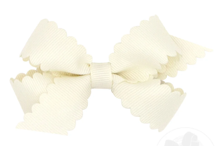 Mini GG Hair Bow Scalloped - AWH
