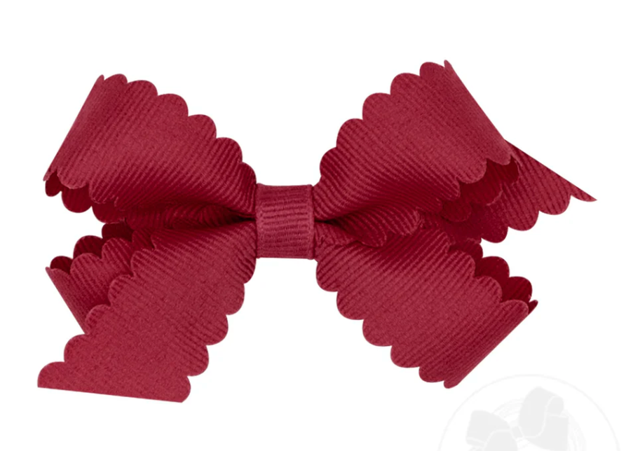 Mini GG Hair Bow Scalloped - CRB