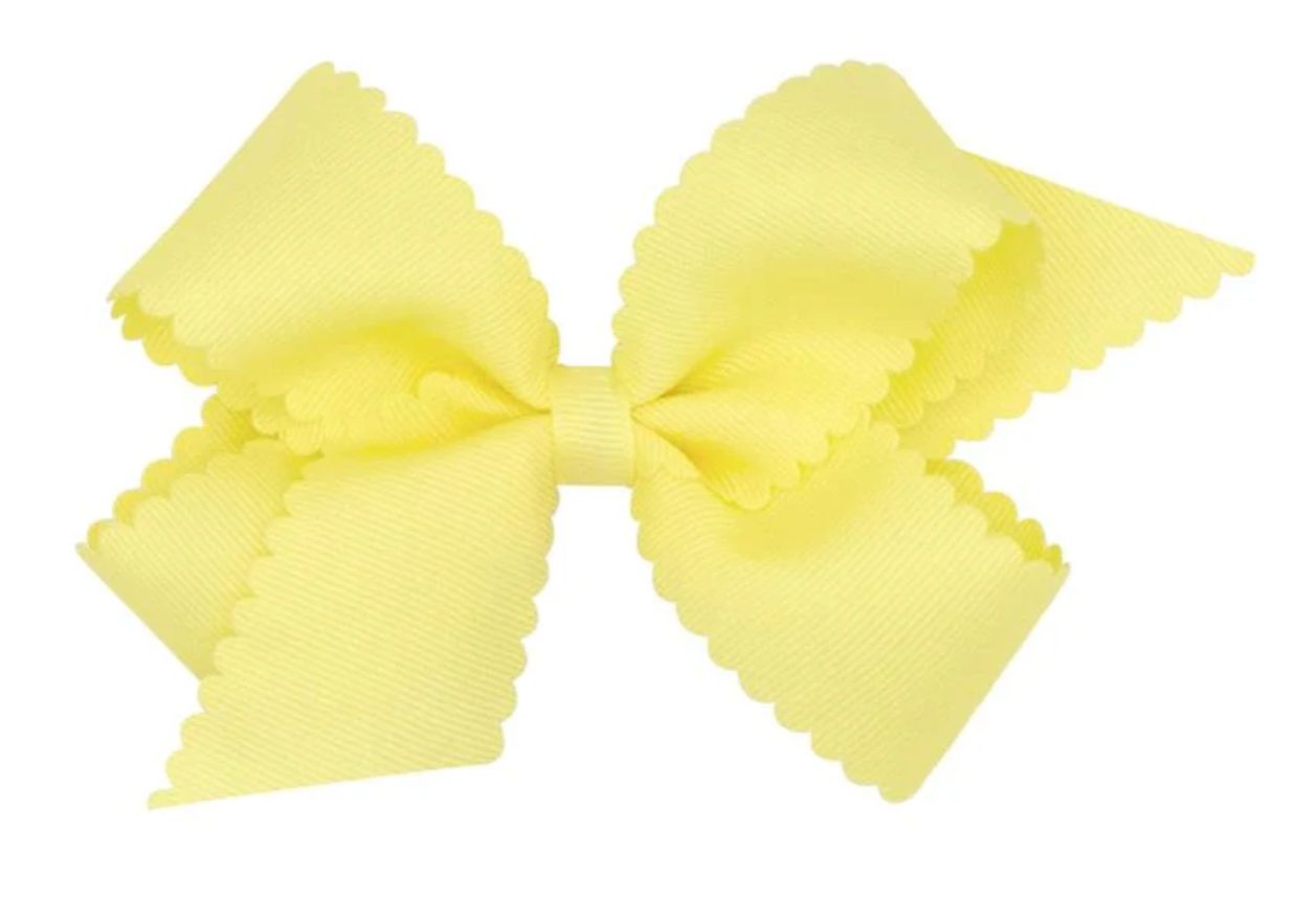 Medium GG Bow Scallop - Lt Yellow