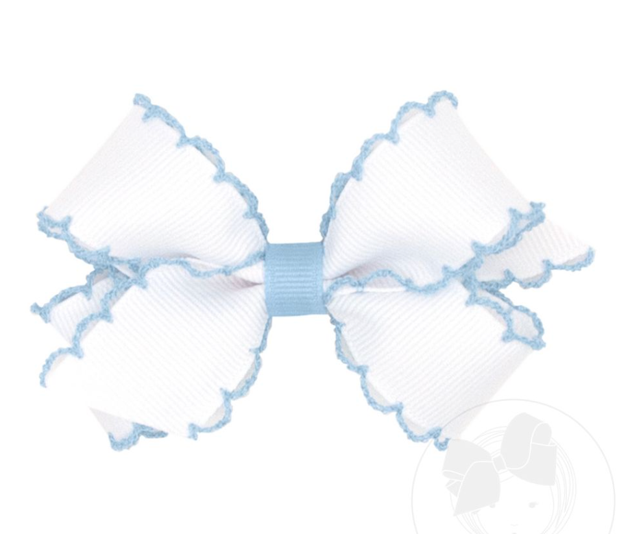 Mini Grosgrain Moonstitch Bow