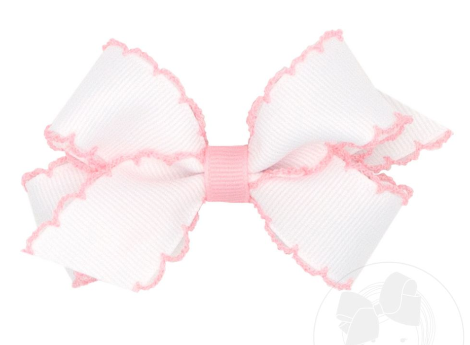 Mini Grosgrain Moonstitch Bow
