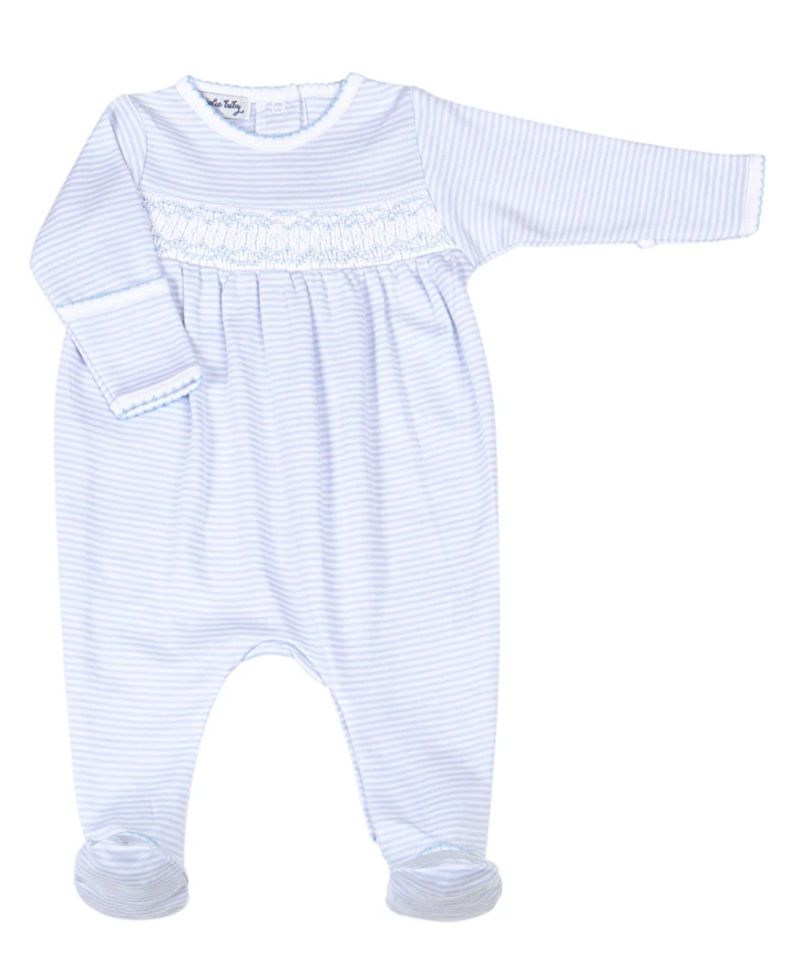 Footie Smock Stripe