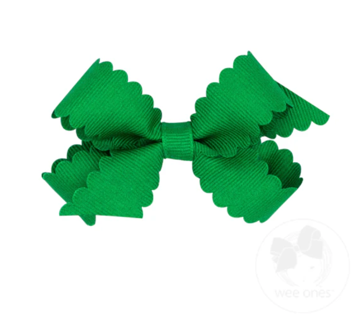Mini GG Hair Bow Scalloped