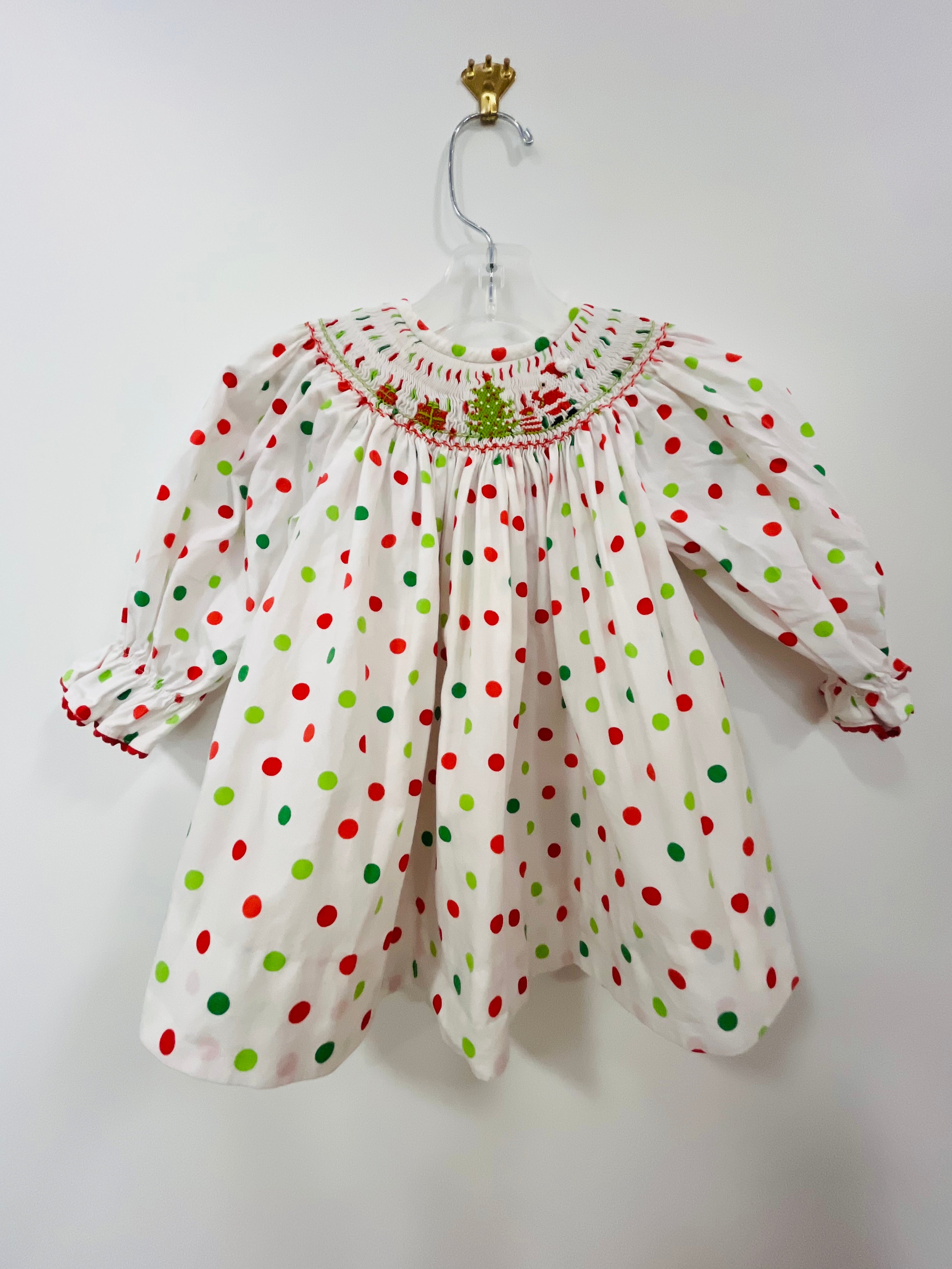 Dress Smocked Polka Dot - 24m