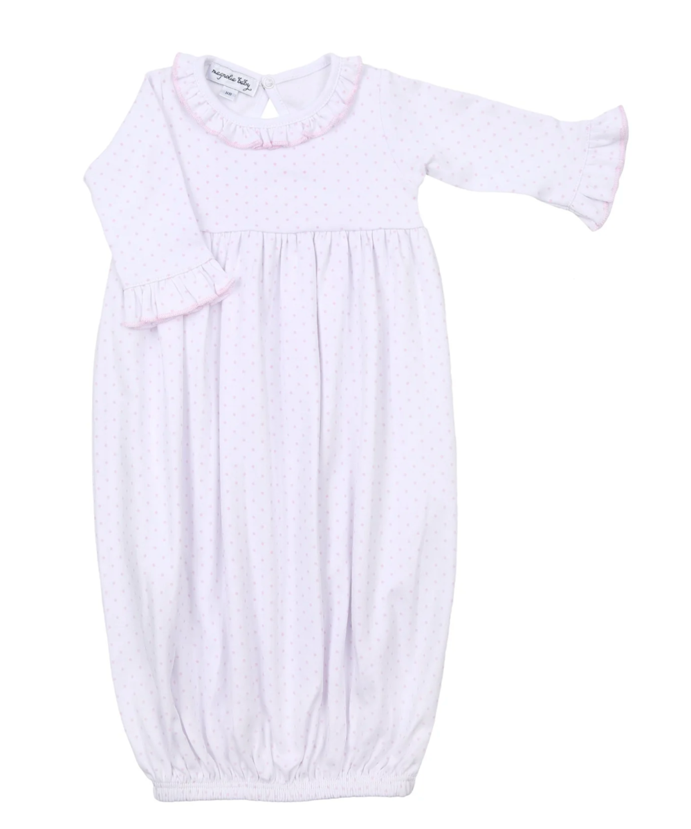 Gown Ruff Mini Dot Pink- Yates