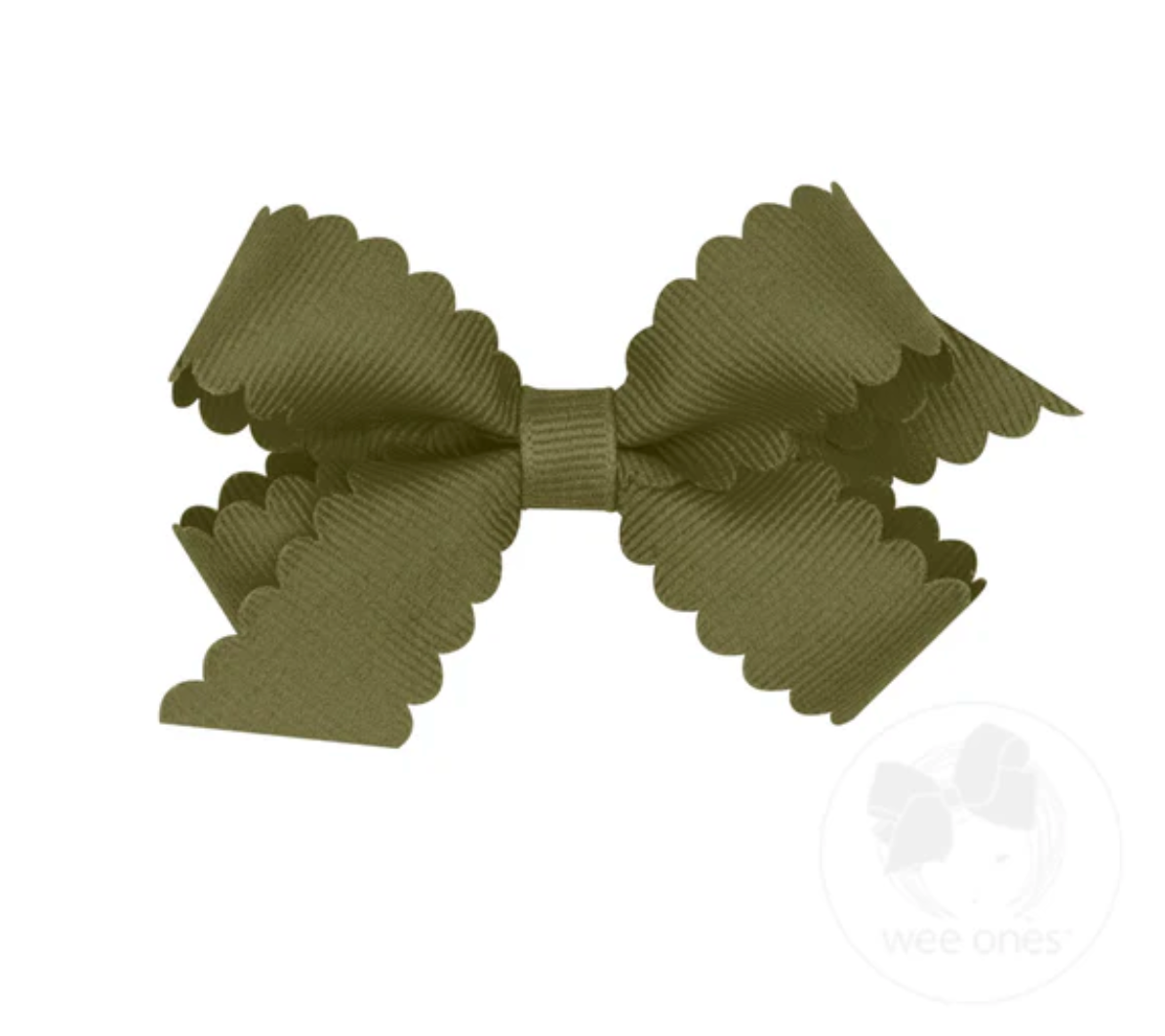 Mini GG Hair Bow Scalloped