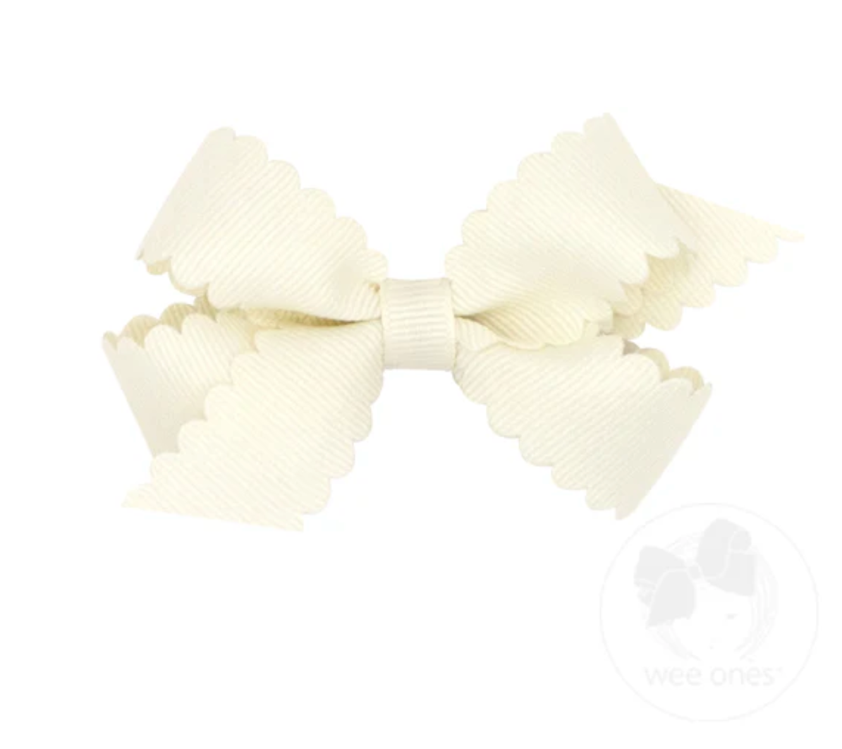 Mini GG Hair Bow Scalloped