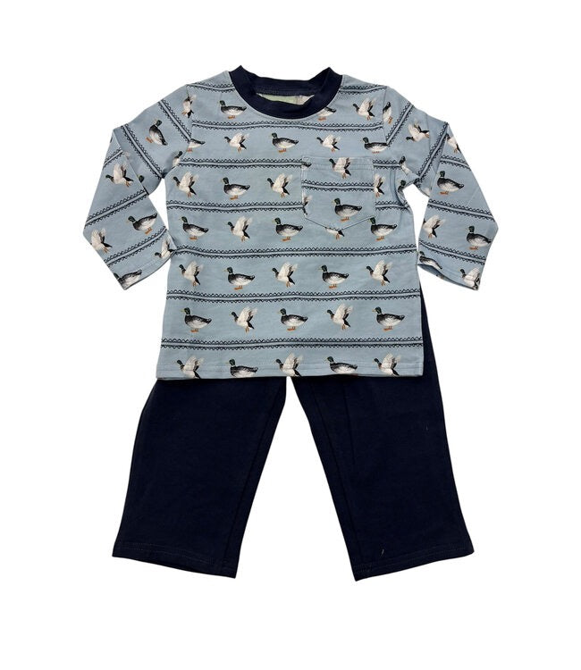 Pant Set Ducks Blue