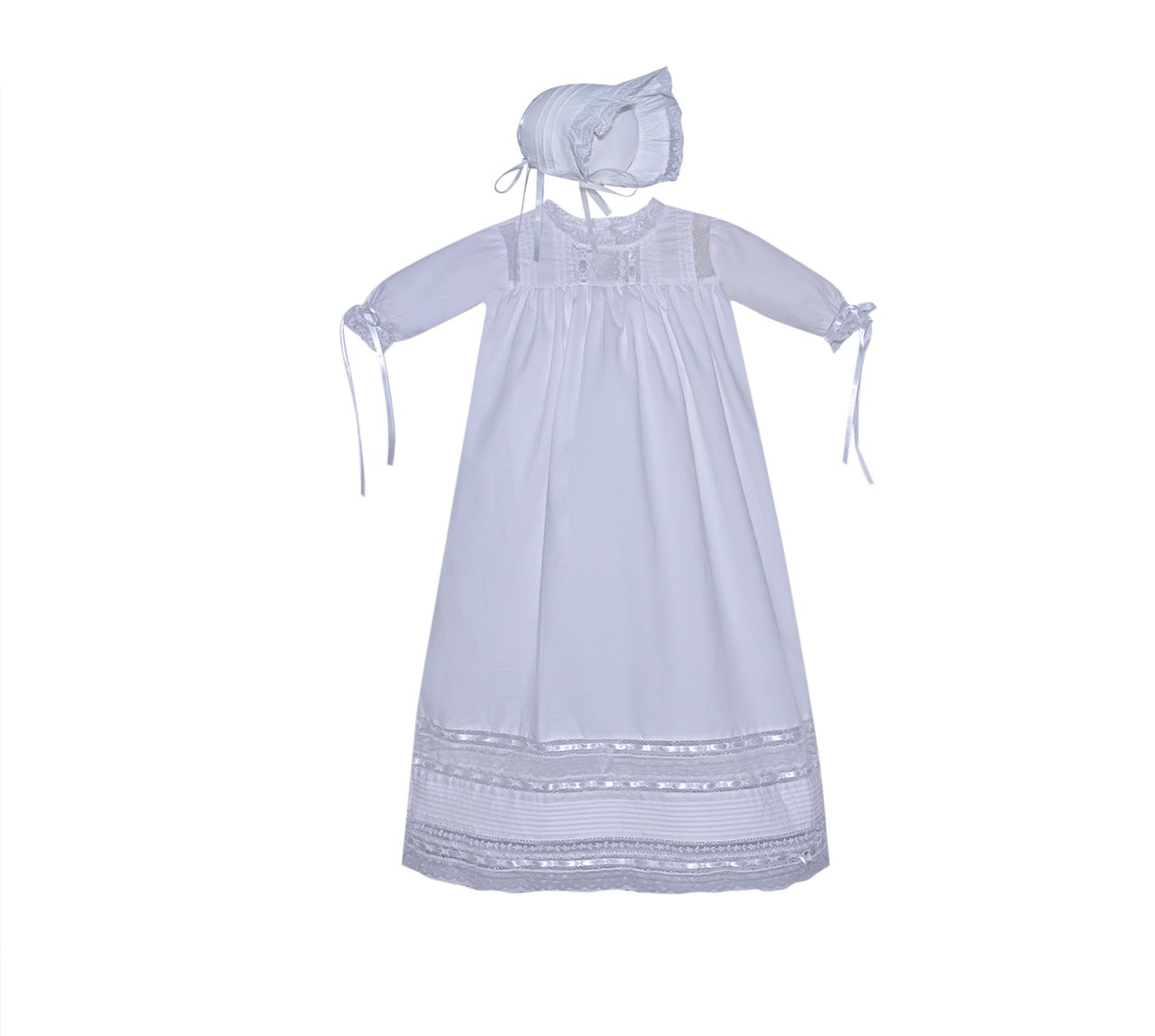 Christening Gown Riley Wht