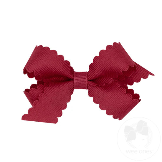 Mini GG Hair Bow Scalloped