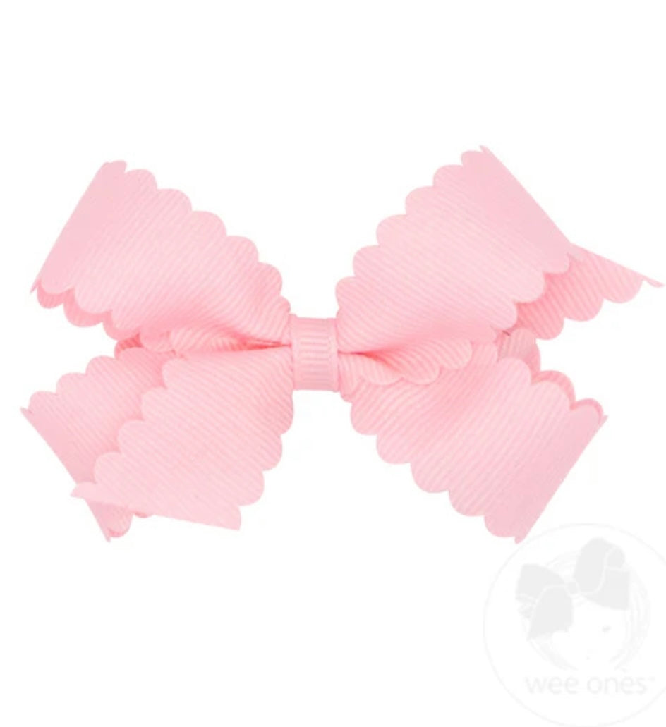 Mini GG Hair Bow Scalloped