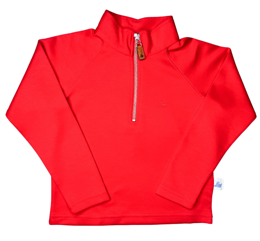 Southbound Pullover Red Quarter Zip