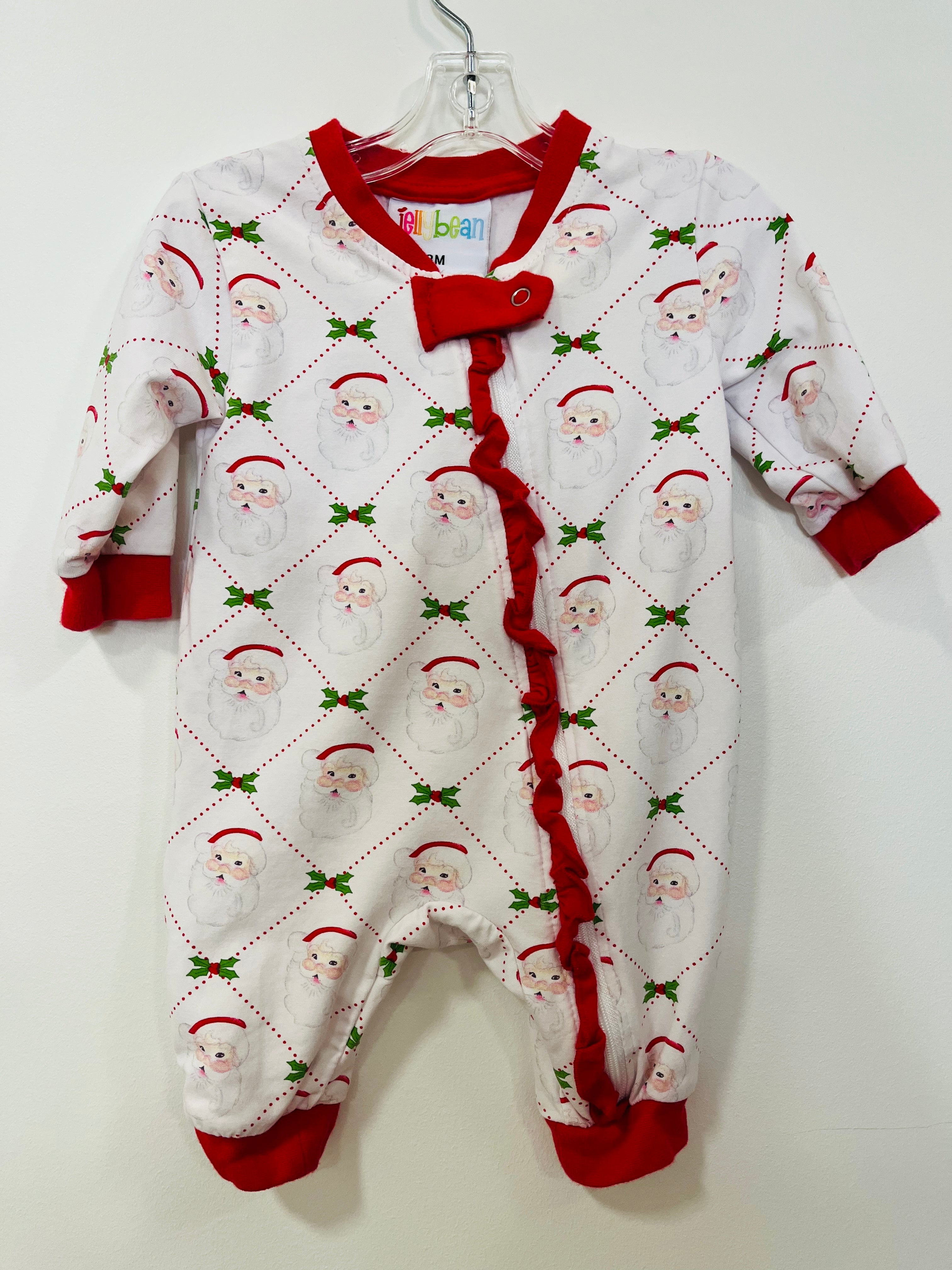 Romper Santa Red Ruffle - 3mo