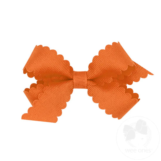 Mini GG Hair Bow Scalloped