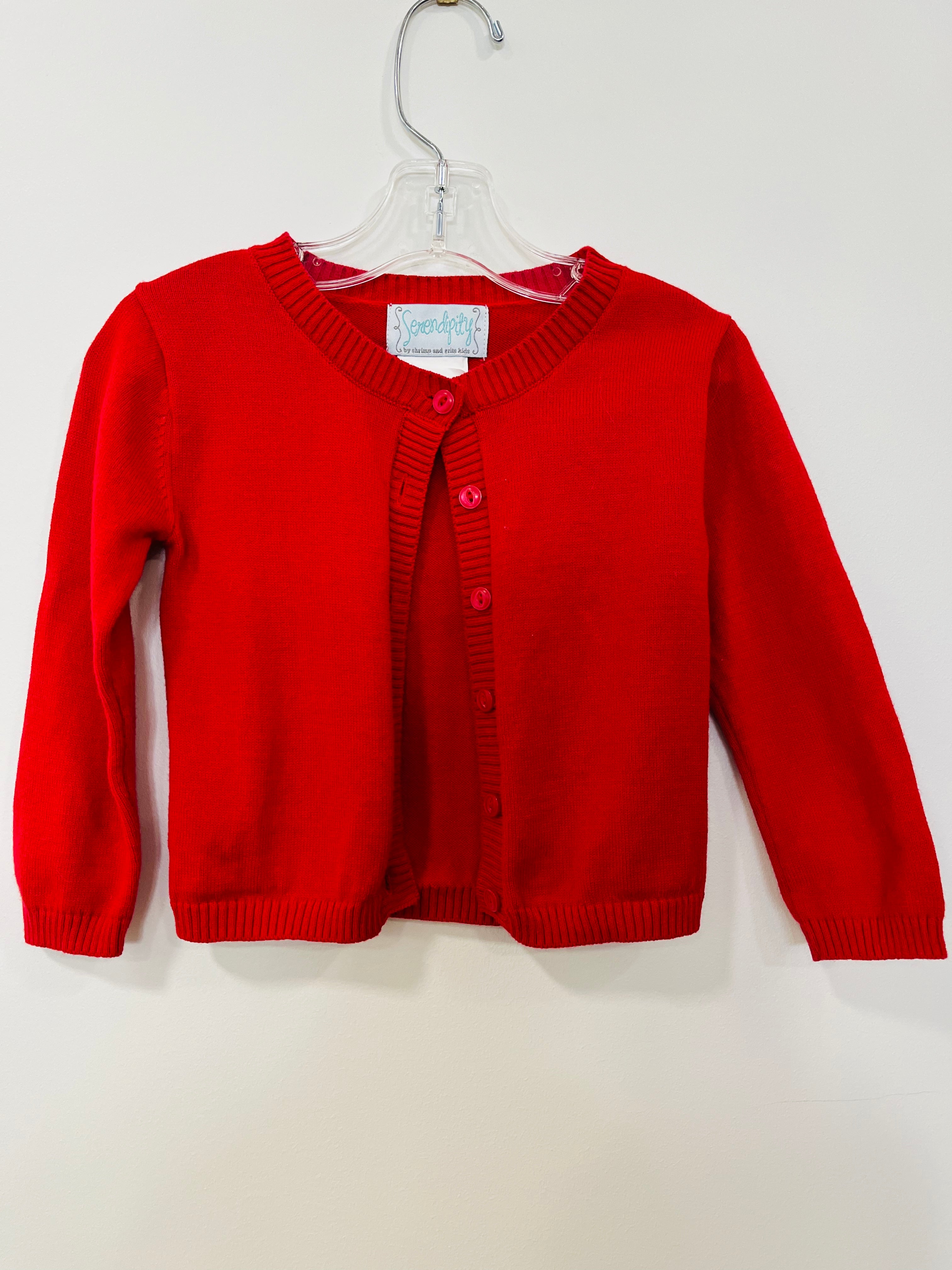 Cardigan Sweater Red - 12-18mo