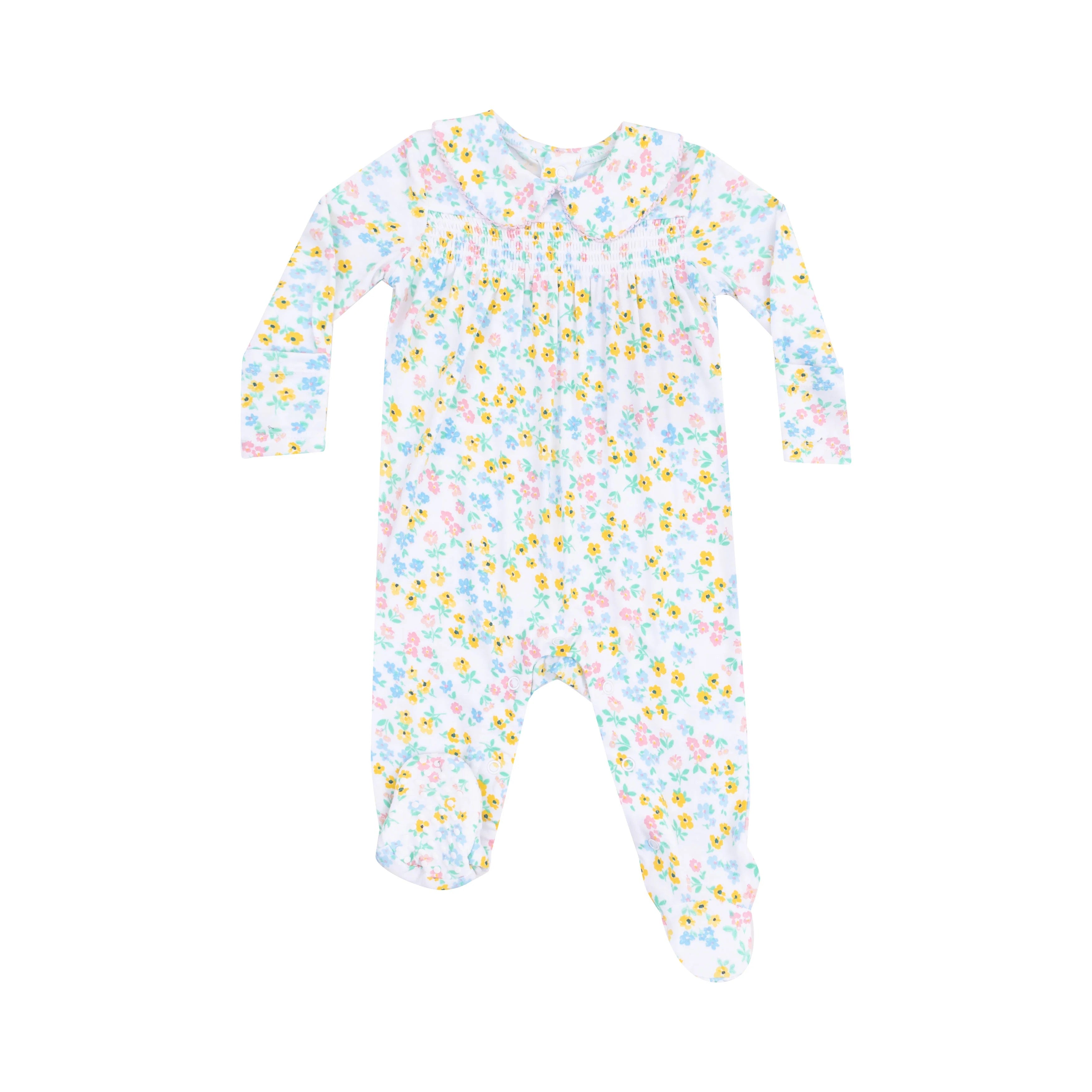 Footie Calico Smock