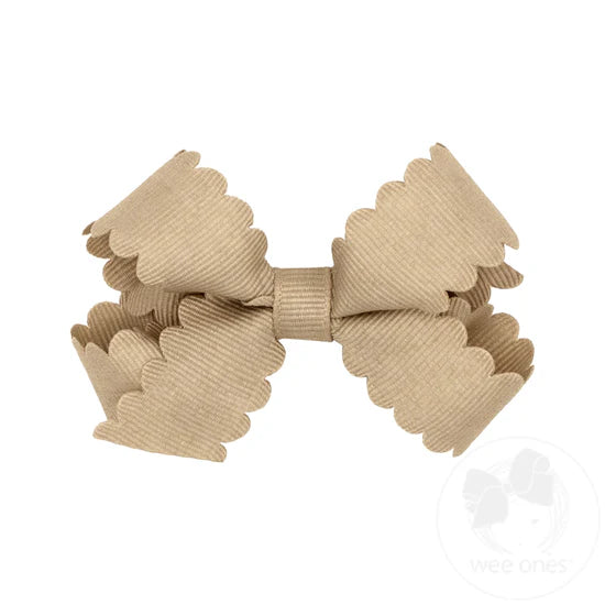 Mini GG Hair Bow Scalloped