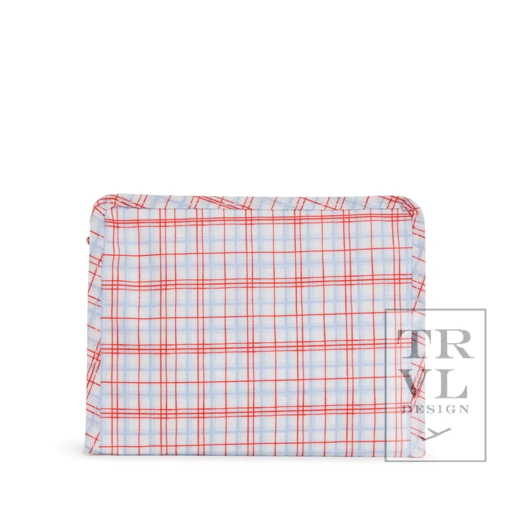 TRVL Design Roadie Medium - Classic Plaid Red